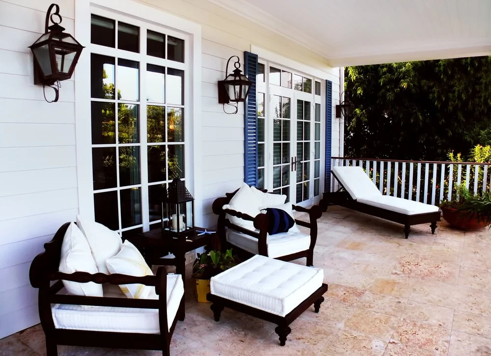 Covered Porch Relaxing Seating Pinellas County Florida