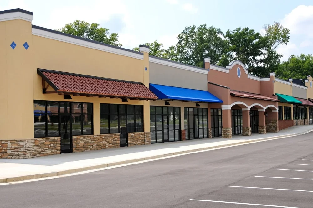 Empty Storefronts Strip Mall Pinellas County Florida