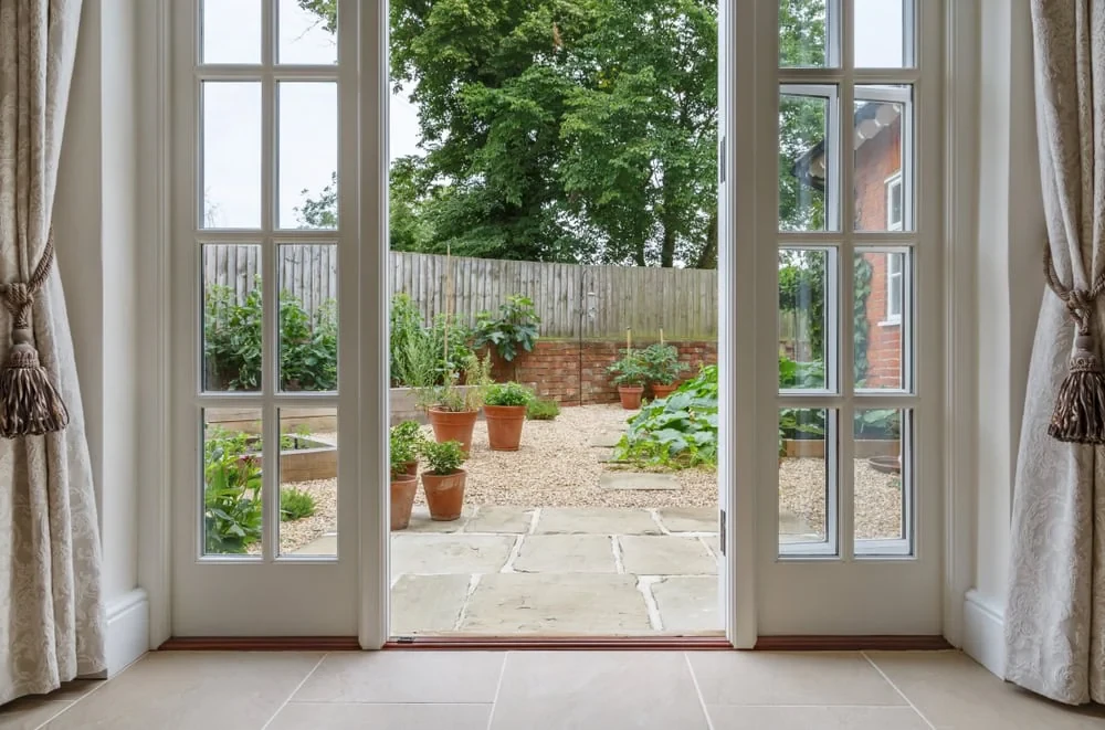 French Doors Garden View Pinellas County Florida