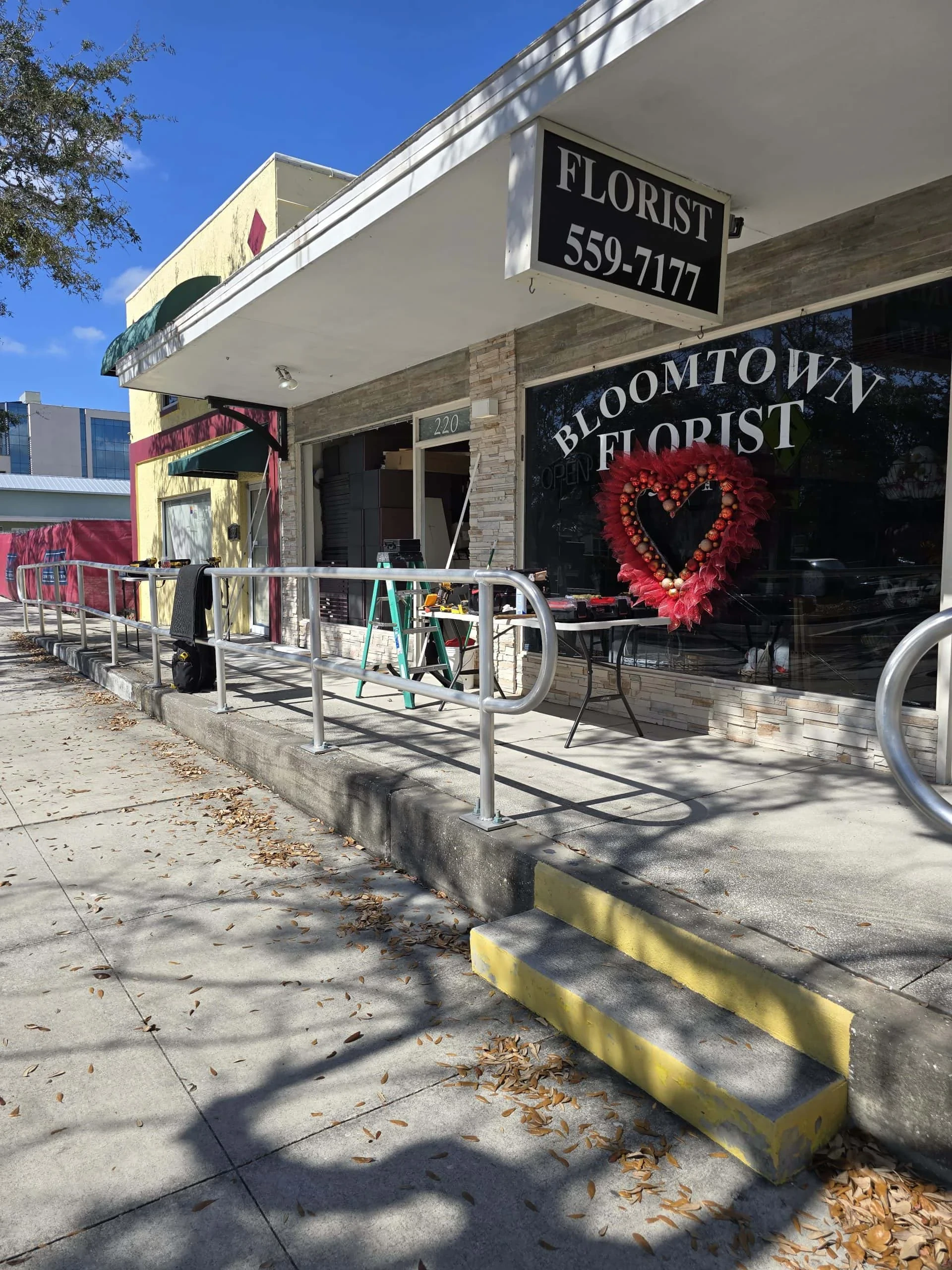 Heart Wreath Florist Shopfront Pinellas County Florida