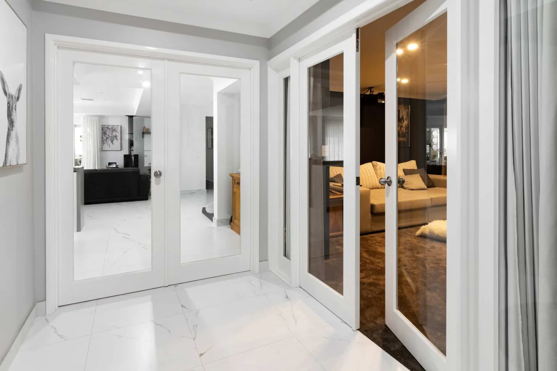 Modern Hallway Glass Doors Pinellas County Florida