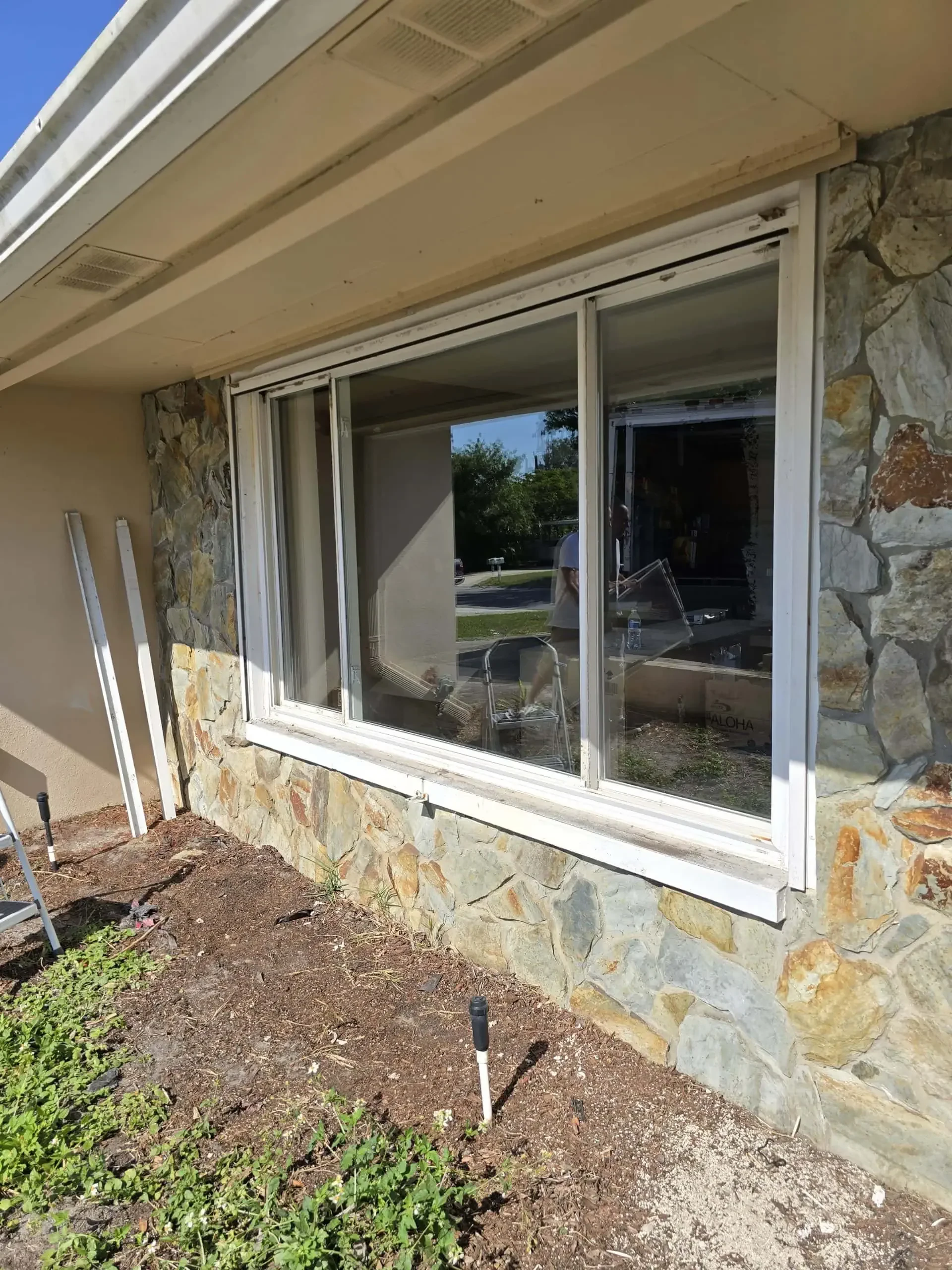 Stone Wall Window Garden Tools Pinellas County Florida