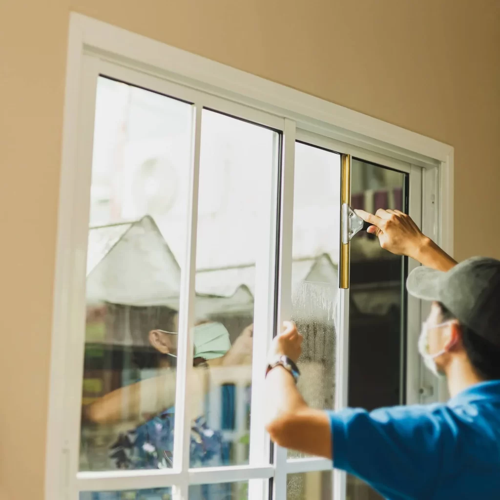 Window Cleaning Squeegee Action Pinellas County Florida